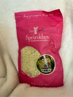 Pink Zebra Sprinkles Melon Mojito Wax Melts - Pink, White